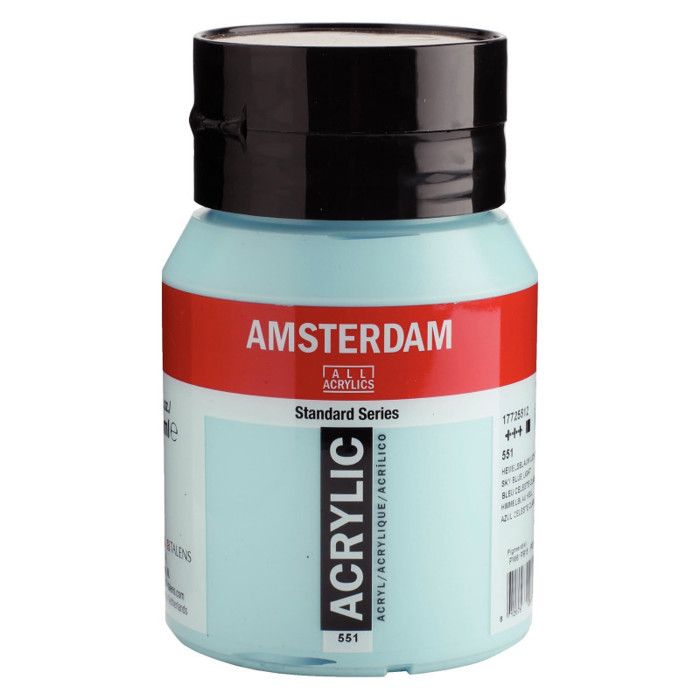 Flacon De 500ml Amsterdam Acrylique Couleur Bleu Ciel Clair Achat