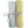 BABYCALIN 2 Draps Housse Bébé Blanc Jaune 70 x 140