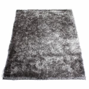 TAPIS Tapis Shaggy Gris acier 60 x 120 cm