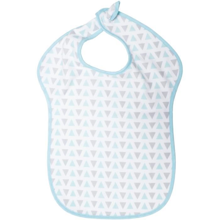 BABYCALIN Bavoir 2ème Age Triangle Aqua Réglable
