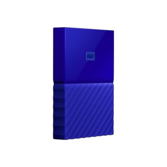 WD - Disque dur Externe - My Passport - 1To - USB 3.0 - Bleu