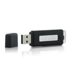 Shopinnov Micro Espion Cl/é USB Noire 16GB avec /écouteurs