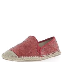 ESPADRILLE Espadrilles femme rouges avec effet brillant - Cou ESPADRILLE Espadrilles femme rouges avec effet brillant - Cou