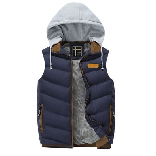 D'automne Épaississant Doudoune Homme Sans Casual Capuche À Manches Hipster Mode Vêtement Masculin wCqXxCgHT