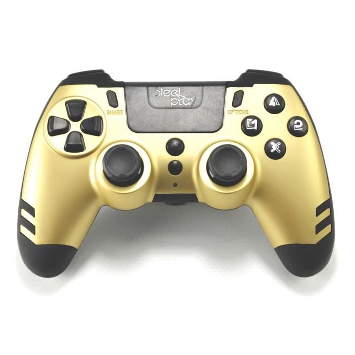 Manette sans fil SteelPlay Metaltech Orange pour PS4