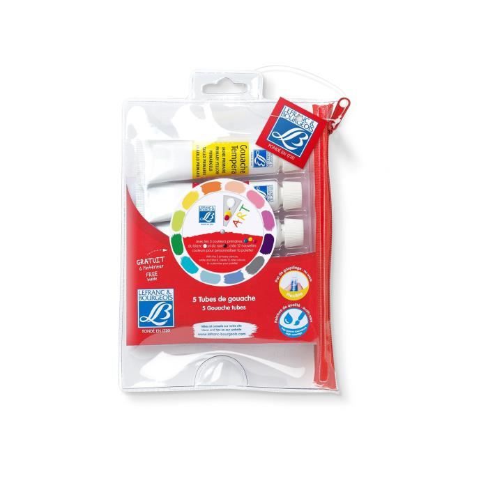 LEFRANC & BOURGEOIS Trousse transparente avec pinceau et peinture