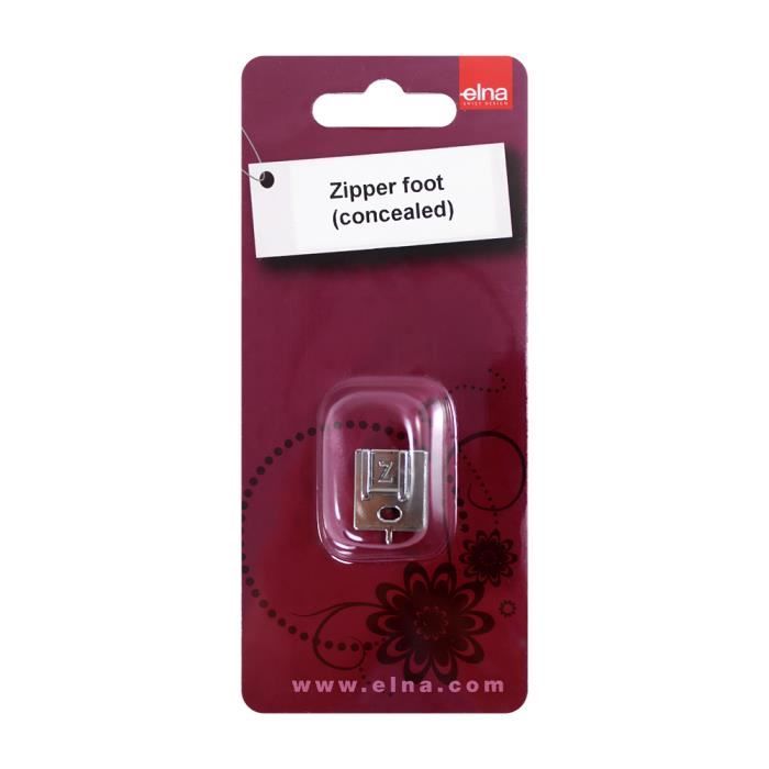 pied de biche fermeture éclair invisible