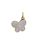 Pendentif Papillon Emaille Or Jaune 750
