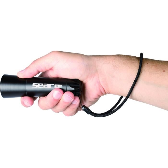 SEAC Lampe Led Plongée R1 - 15 cm - Noir