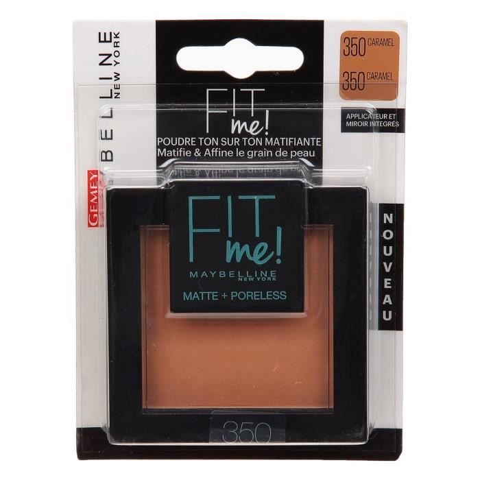 GEMEY MAYBELLINE Fit Me - Poudre mat antipores - 350 Caramel BL