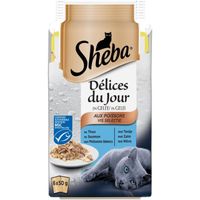BOITES - PATÉES SHEBA Délices du Jour - Sachets fraîcheur en gelée BOITES - PATÉES SHEBA Délices du Jour - Sachets fraîcheur en gelée