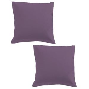 TODAY Lot de 2 taies d'oreiller 75x75cm Figue
