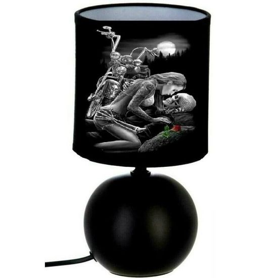 De Pied Skull Lampe Squelette Chevet Boule Moto j34AR5Lq