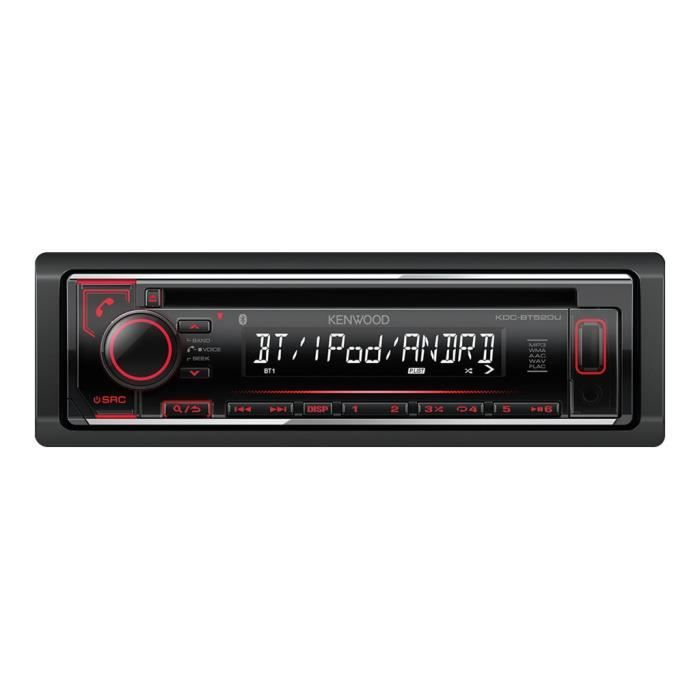 KENWOOD Autoradio KDC-BT520U - CD - USB - Iphone - Bluetooth