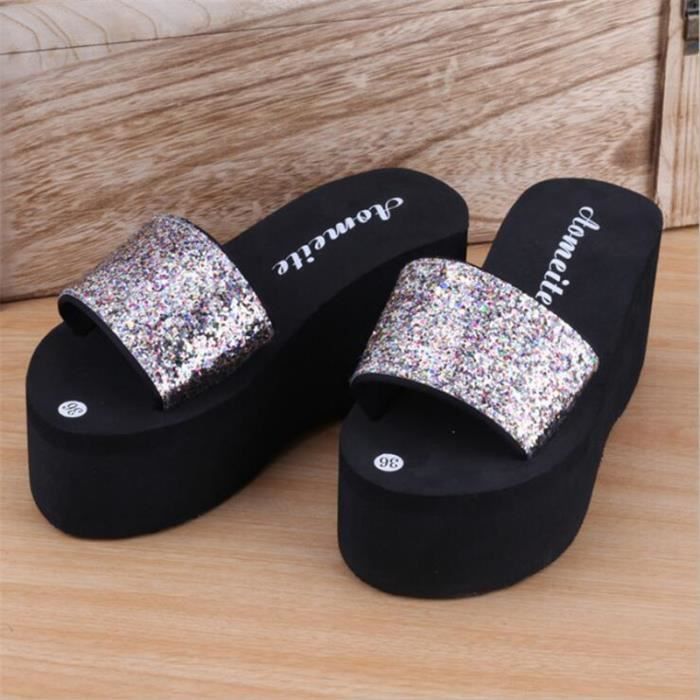 Femme Sandales Qualité Marque Hauts Luxe Super De Haut Talons mOvy80Nnw