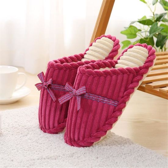 Chaud Plus De Couleur Femme Arrivee Classique 2018 Nouvelle Chaussons Papillon Hiver Rétro 35 Chausson Nœud Chaussure Confortable 40 MzqSUVpLG