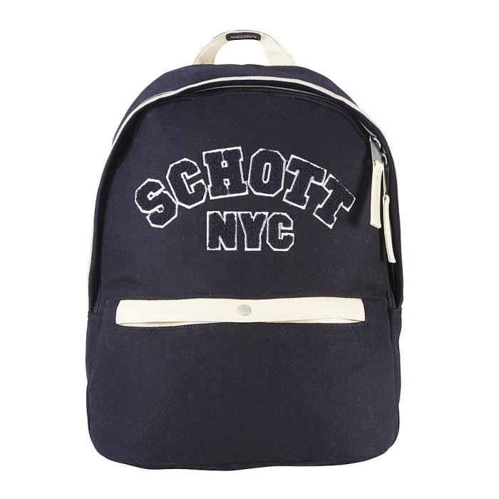 SCHOTT Sac à Dos - 1 Compartiment - Primaire / Collège - 31 cm - Navy - Enfant Garçon