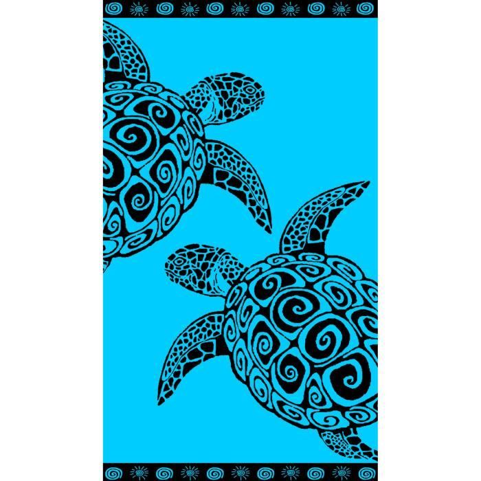 Draps de plage TURQUOISE TURTLE 140X200cm 420g/m2 - Achat / Vente ... Draps de plage TURQUOISE TURTLE 140X200cm 420g/m2 - Achat / Vente ...