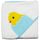BABYCALIN Carré de Bain Poussin 80 x 80 cm