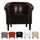Fauteuil crapaud MONACO simili cuir avec clous