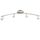 Plafonnier luminaire Rampe en acier brossé 4 Spots