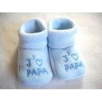 CHAUSSON - PANTOUFLE Chaussons Bébé Brodé 0/3 Mois CHAUSSON - PANTOUFLE Chaussons Bébé Brodé 0/3 Mois