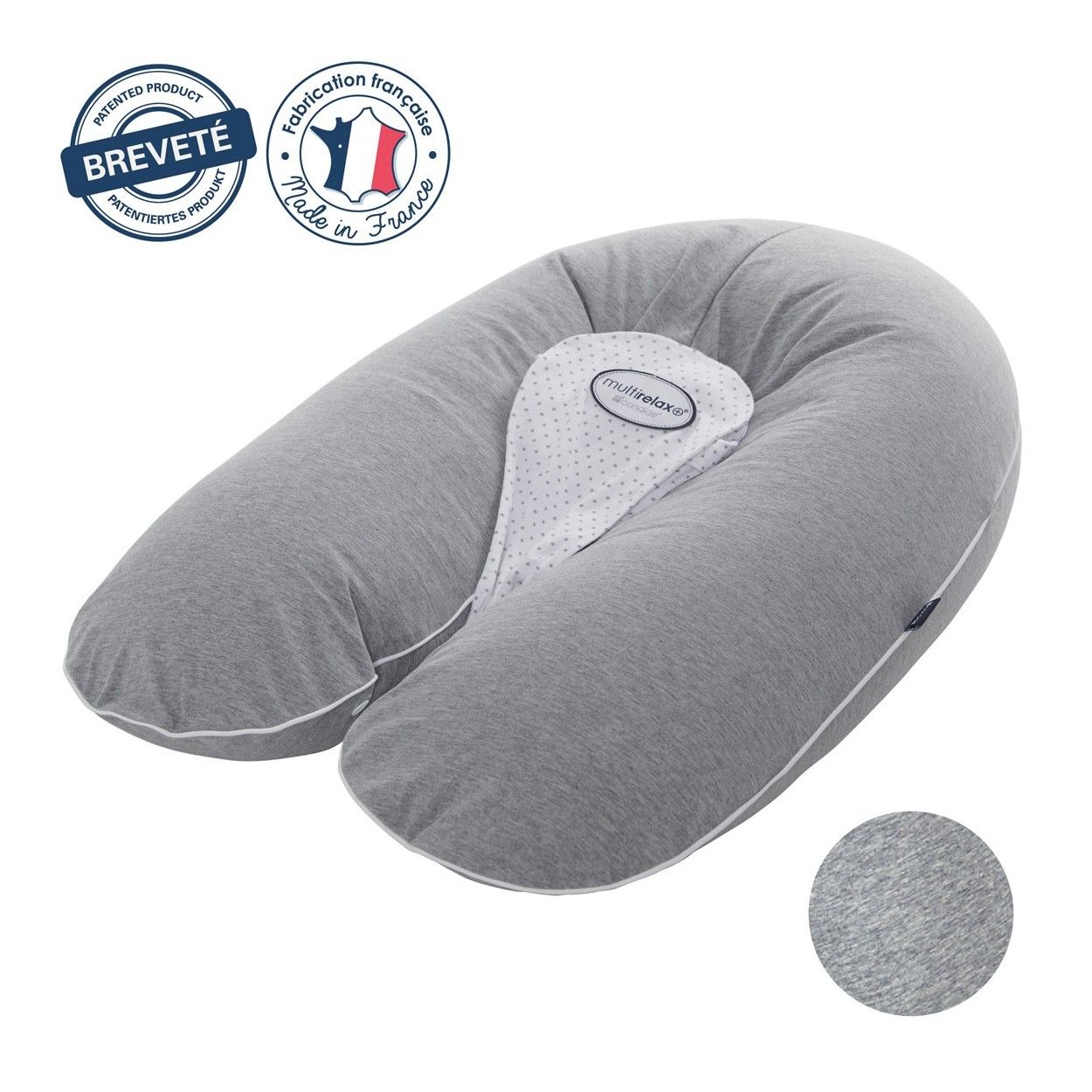 CANDIDE Multirelax Jersey - Gris chiné - Etoiles