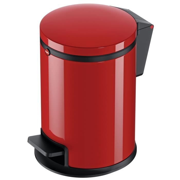 HAILO Poubelle Soft Closing Pure S - 3L -Rouge