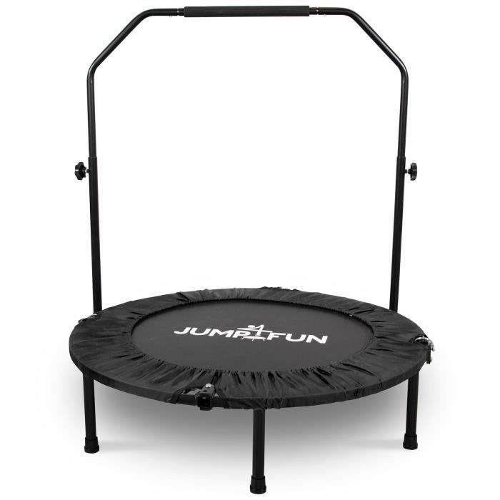JUMP4FUN Mini trampoline pliable Door-Bar - 92cm - Noir