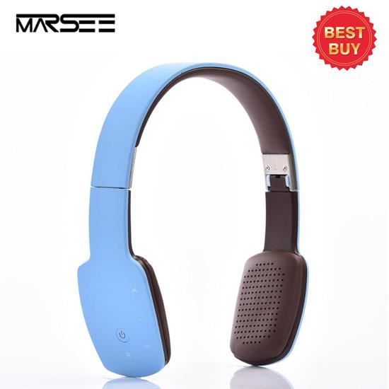 Casque Stéréo Sans Fil Bluetooth Casque Audio Pliable Bluetooth V4
