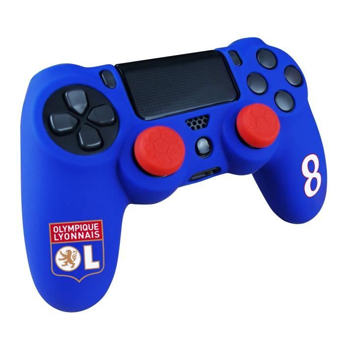 Kit e-sport Olympique Lyonnais OL N°8 - Deluxe - Bleu - Pour manette PS4