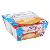 NESTLÉ P'tit Gourmand Semoule au lait Biscuitée - 4x100 g - Dès 6 mois