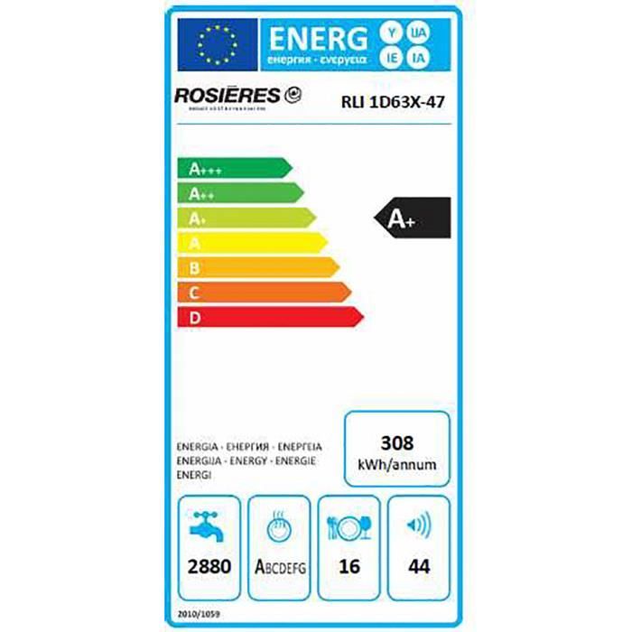 Lave-vaisselle ROSIÈRES RLI1D63X471