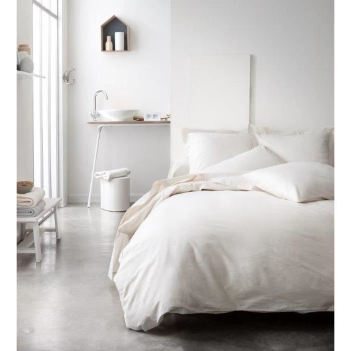 TODAY Housse de couette 100% Coton 240x260 cm ivoire