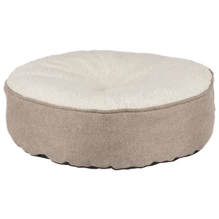 TRIXIE Coussin Cobi - ø 50 cm - Brun clair et crème - Pour chien