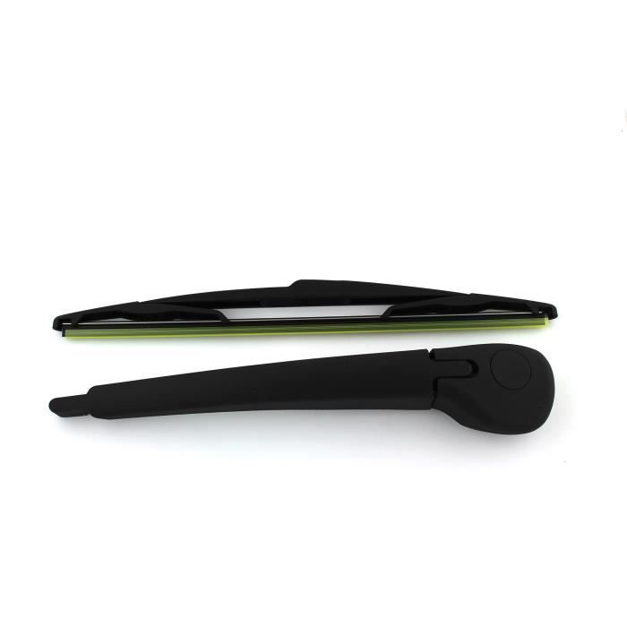 Kit Essuie Glace Arrière Pour Peugeot 307 Et Citroën C3 - Bras 29cm + Balai 36cm - Noir