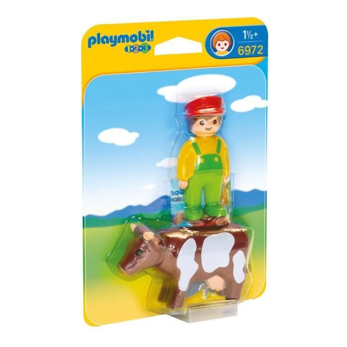 Playmobil - Eleveur avec Vache 6972