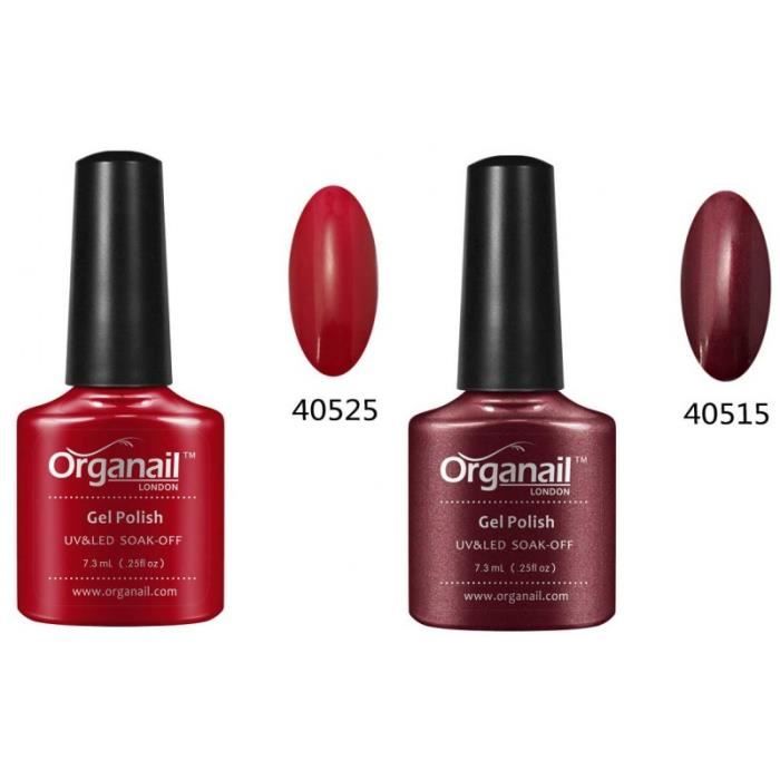 Lot De Deux Vernis Semi Permanent Organail Gel Polish