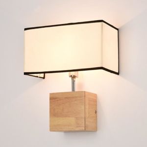 Cuisine Maison Dgf Led Lampe Murale En Bois Massif Lampe De Nuit