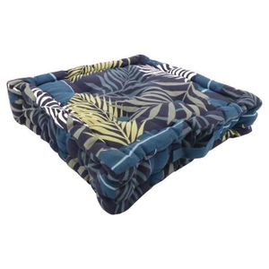 COUSSIN - MATELAS DE SOL Coussin de sol 100% coton imprimé JUNGLE 40x40cm -