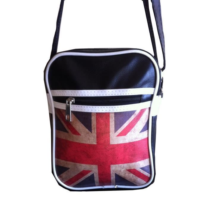 Achat Noir besace Sacoche petite Anglais London Vente Drapeau YzTAwq
