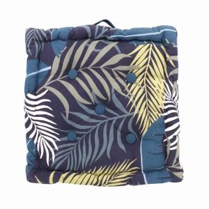 COUSSIN - MATELAS DE SOL Coussin de sol 100% coton imprimé JUNGLE 40x40cm -