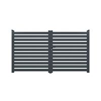 PORTAIL - PORTILLON Portail battant Quito en aluminium - 400 x 160 cm PORTAIL - PORTILLON Portail battant Quito en aluminium - 400 x 160 cm