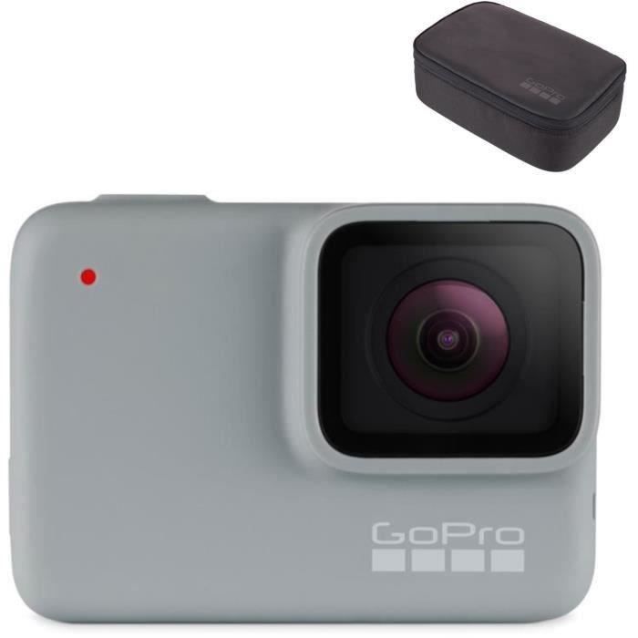 GOPRO HERO7 WHITE Action Cam - Blanc + GOPRO AKTTR-001 Kit caméra Travel Kit