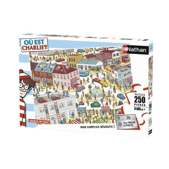 RAVENSBURGER Puzzle 250 p - Charlie en ville / Où est Charlie ?