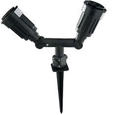 orientable 2 spots   Projecteur de jardin orientable 2 spots 230