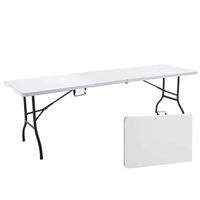 TABLE DE JARDIN Table pliante transportable 12 personnes 244 cm TABLE DE JARDIN Table pliante transportable 12 personnes 244 cm