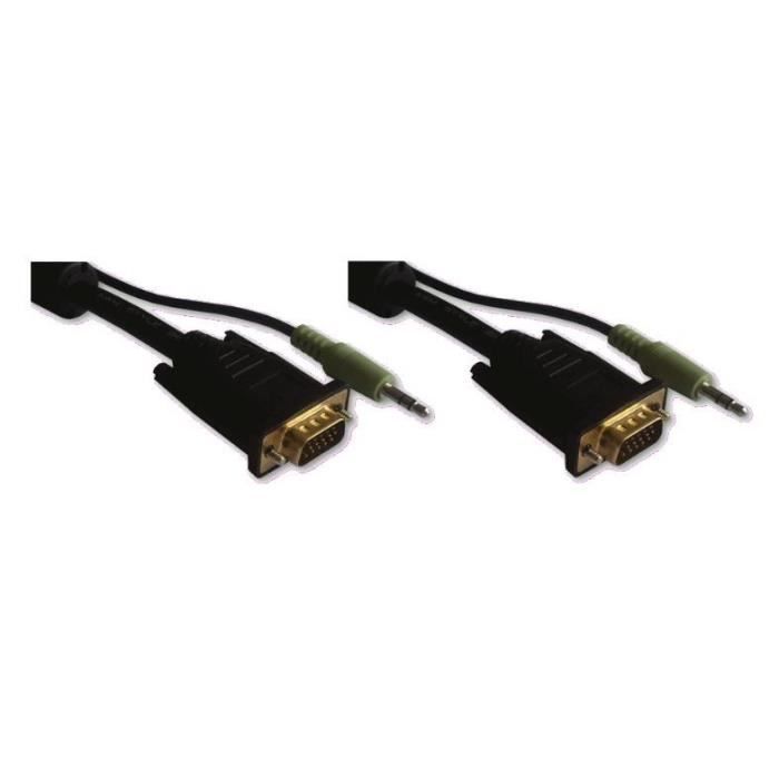 LINEAIRE XPCHD168L Câble VGA mâle / mâle + sortie audio 30m00