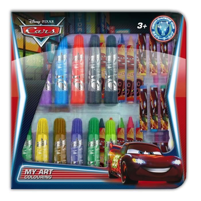 Coffret coloriage Cars de disney 1235 Achat Vente f wdk