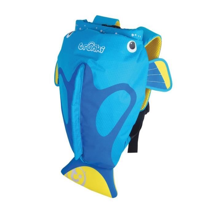 TRUNKI Sac de natation paddlepak medium poisson Tang bleu